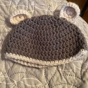 Homemade crocheted hat